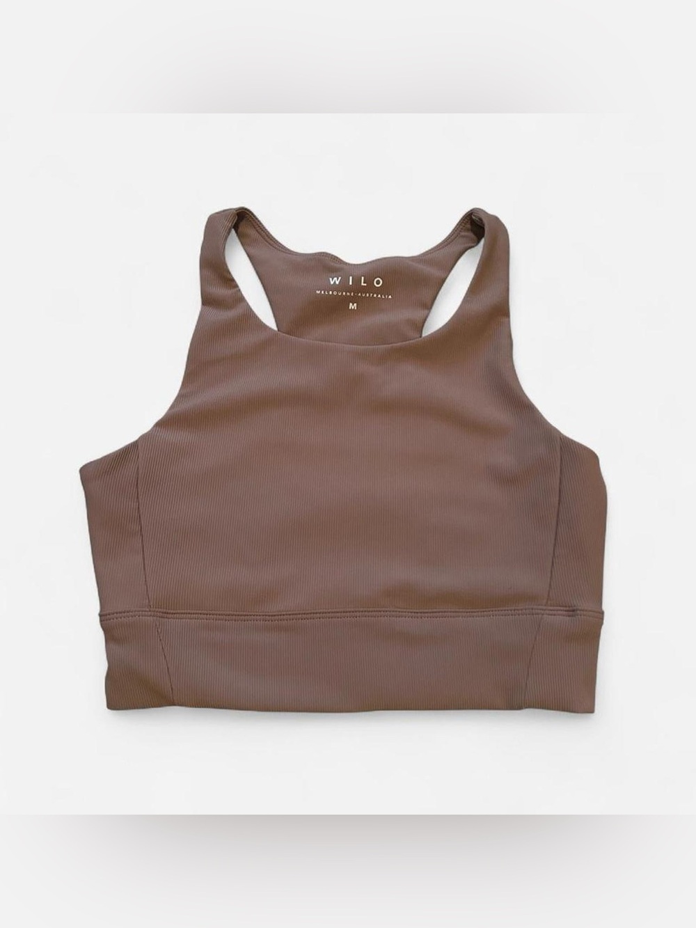 Wilo Latte Longline Ribbed Sports Bra